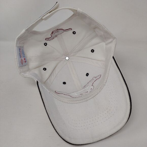 Los Algodones Baja Mexico Strapback Hat White OSFA Adjustable Embroidered Sam's - Picture 6 of 8